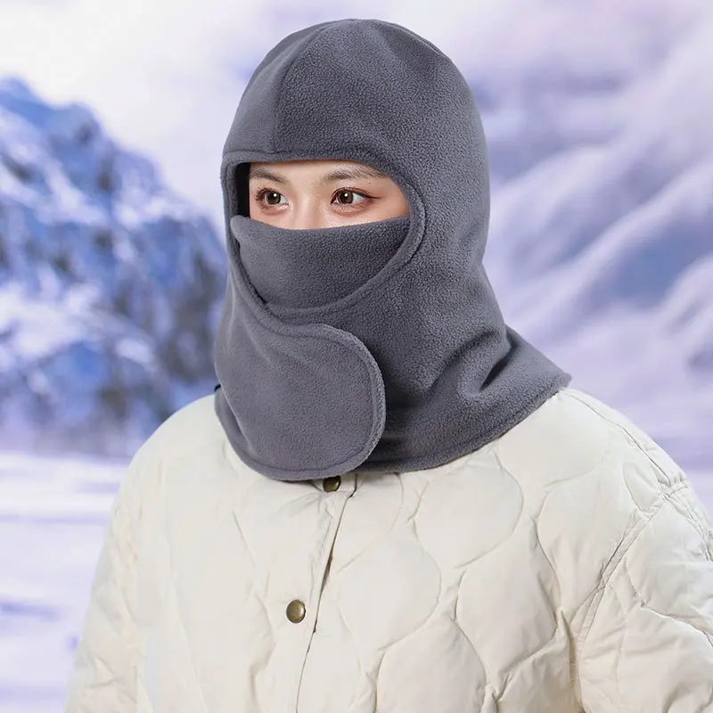 Autumn/Winter New Arrival Windproof Cycling Ski Beanie with Fleece Lining Thickened Outdoor Windproof Warm Hat