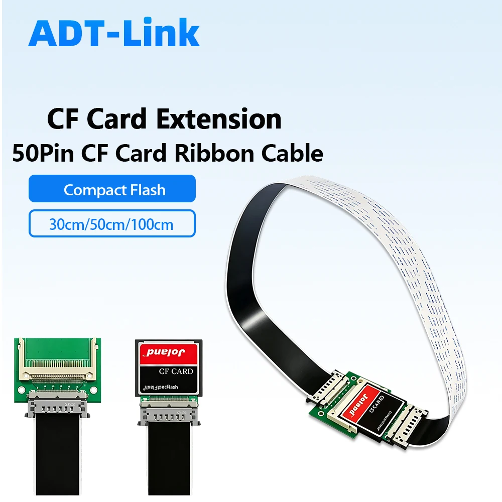 50Pin CF Card Extension Cable CompactFlash Extender Ribbon Industrial CNC Machine Tool Digital Storage External Card Adapter
