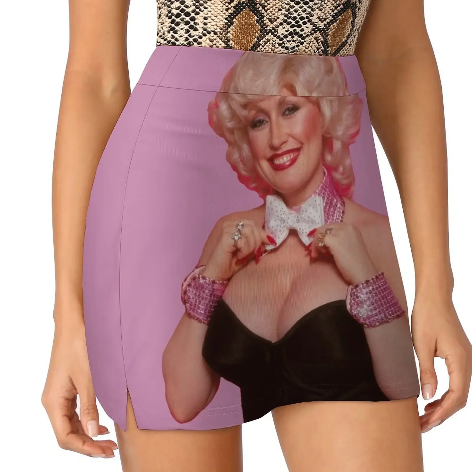 

Bunny Dolly Parton Mini Skirt dress women summer elegant dresses for women