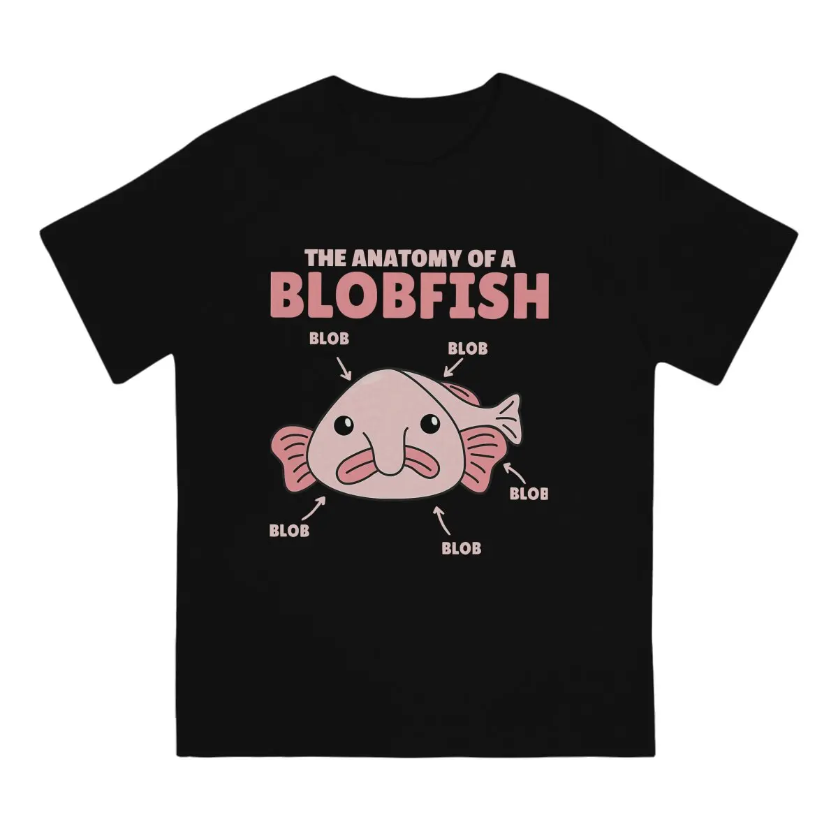 Blobfish Ugly Fish TShirt for Men Statement Anatomy Basic Summer Tee T Shirt Novelty New Design Loose