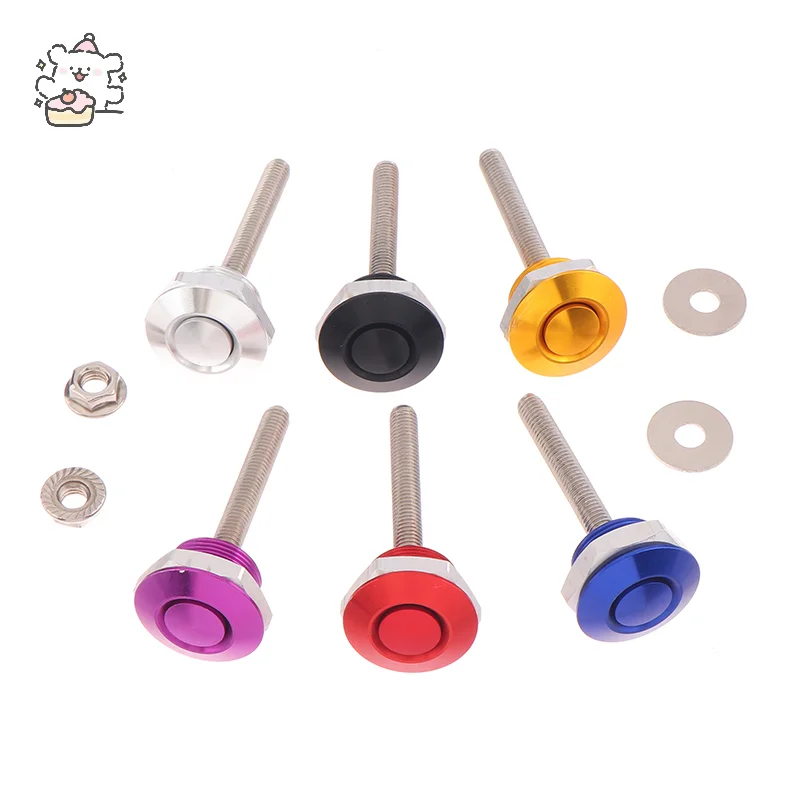 Hot Sale Universal 25mm Car Push Button Bonnet Hood Pin Lock Clip Kit Quick Release Latch Engine Bonne Exterior Parts