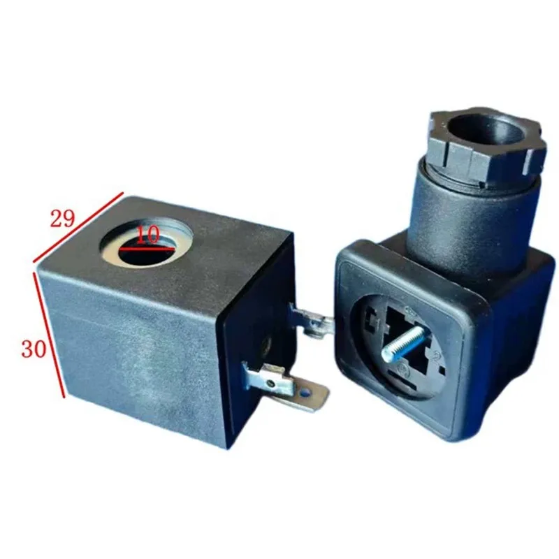 Electromagnetic Valve Coil Inner hole10mm Height30mm Width29mm Normally closed Electromagnetic Valve. AC220V DC24V