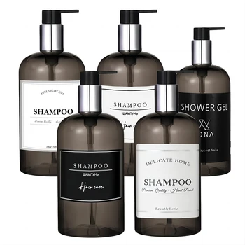 250/500 مللي زجاجة توزيع سعة كبيرة السائل غسول شامبو صابون الصحافة زجاجات فندق السفر إعادة الملء زجاجة محمولة