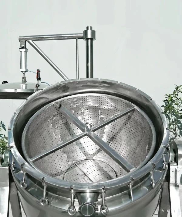 Food Grade Stainless Steel Tilting Double Jacketed Kettle, Heating & Stirring Industrial Cooking Pot