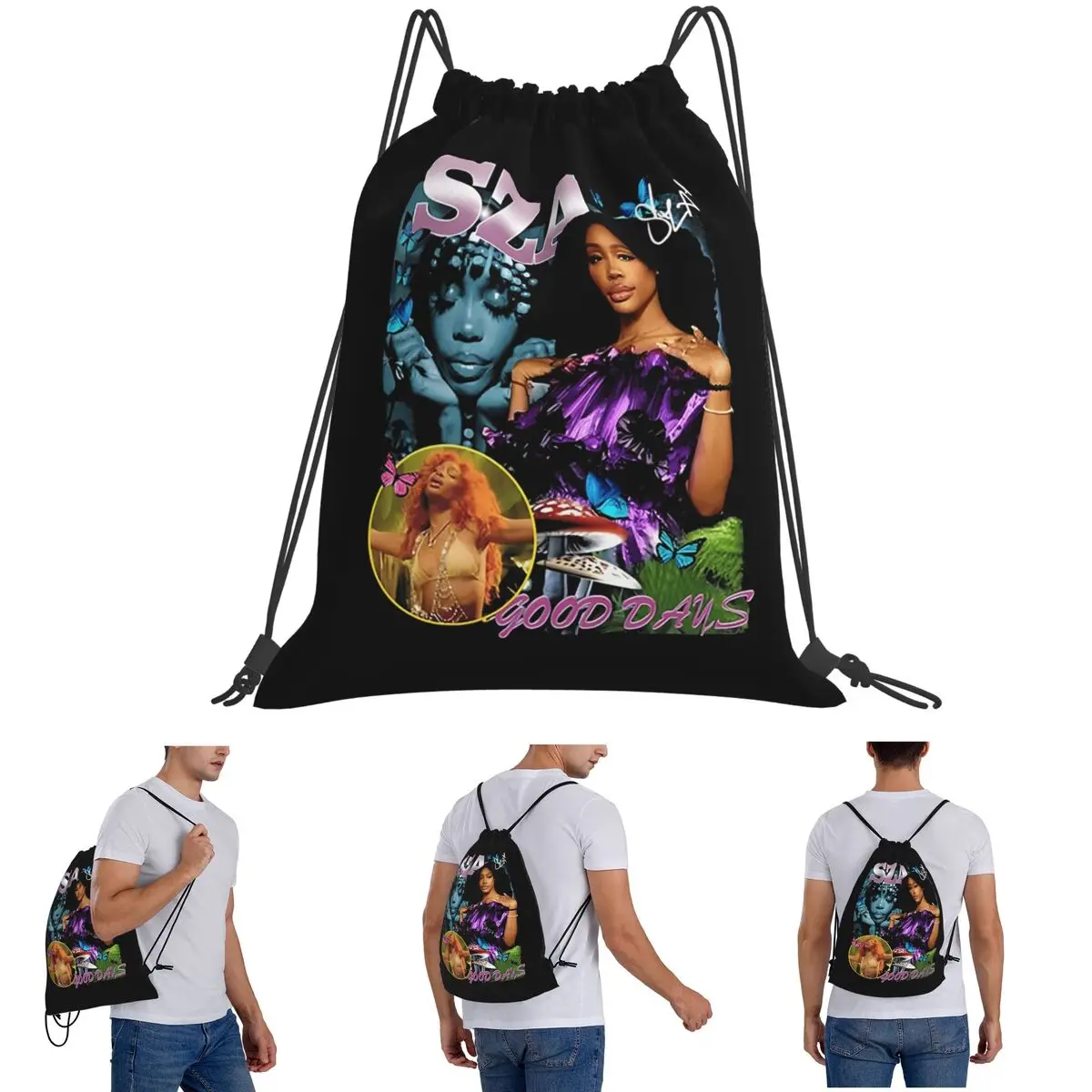 حقائب ظهر كلاسيكية من ألبوم SZA حقائب ظهر كاجوال محمولة برباط حقيبة أشتات حقائب كتب للمدرسة للرجال والنساء