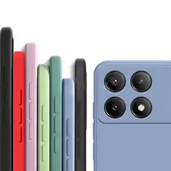 For Xiaomi Poco F6 Pro Case Liquid Silicone Plain Rubber Protector Case Poco F6 Pro Cover TPU Phone Cover Poco F6 Pro Case