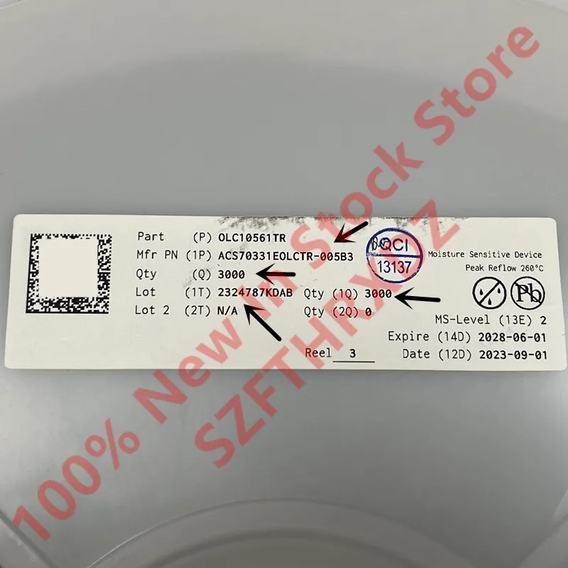 100% NEW ORIGINAL ACS70331EOLCTR-005B3 SOP-8 Marking:A70331 SOP8 ACS70331EOLCTR-2P5B3 ACS70331EOLCTR-005U3 ACS70331EOLCTR-2P5U3