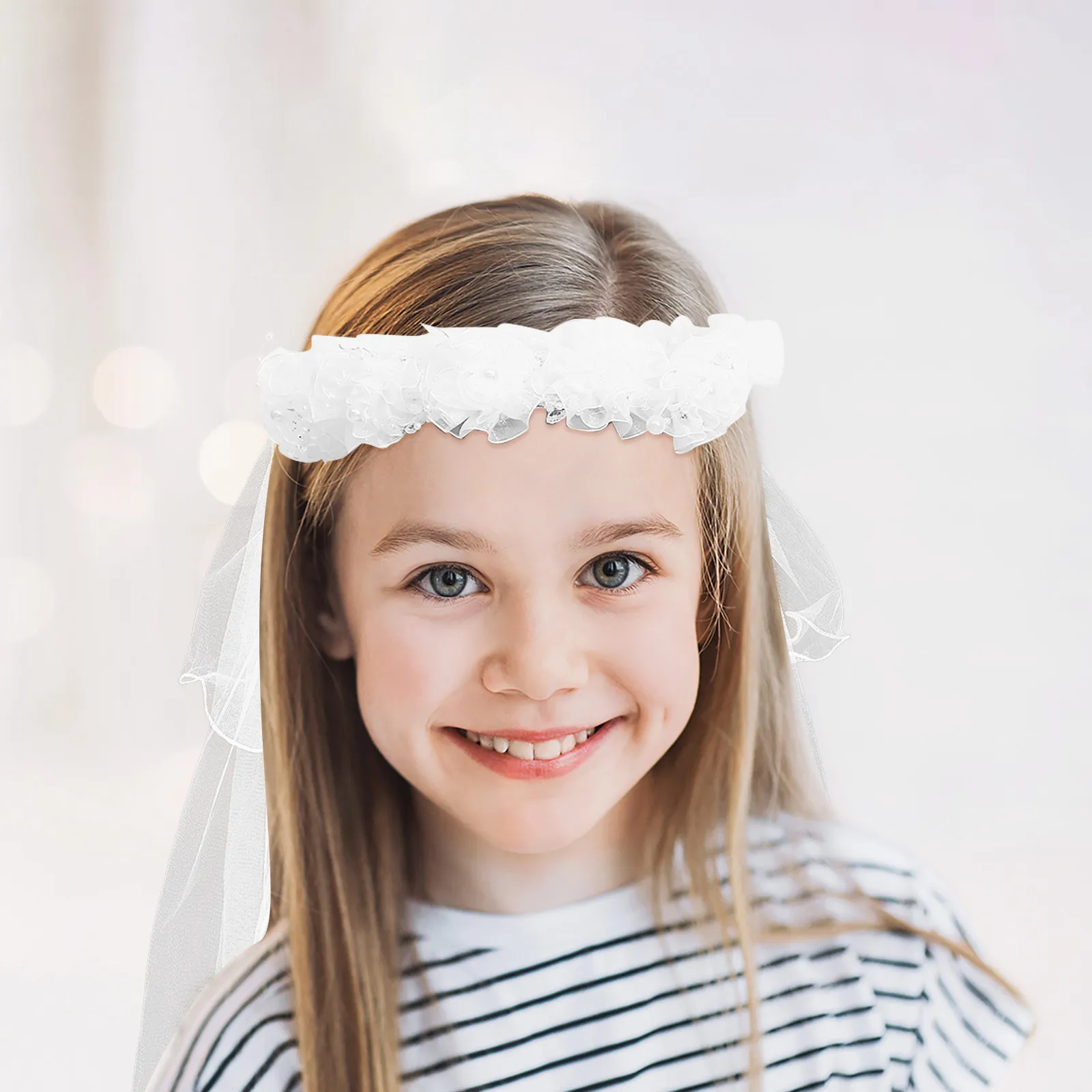 

Детский венок-повязка на голову с цветами, изящная вышивка, украшение для волос на свадьбу, вечеринку, день рождения, аксессуар для волос, венок-повязка