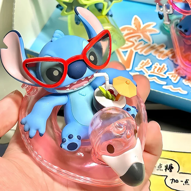 Disney Stitch Zomer Carnaval Serie Blinde Doos Speelgoed Anime Schattige Trendys Ornament Modelcollectie Pop Mystery Box Verrassing Geschenken