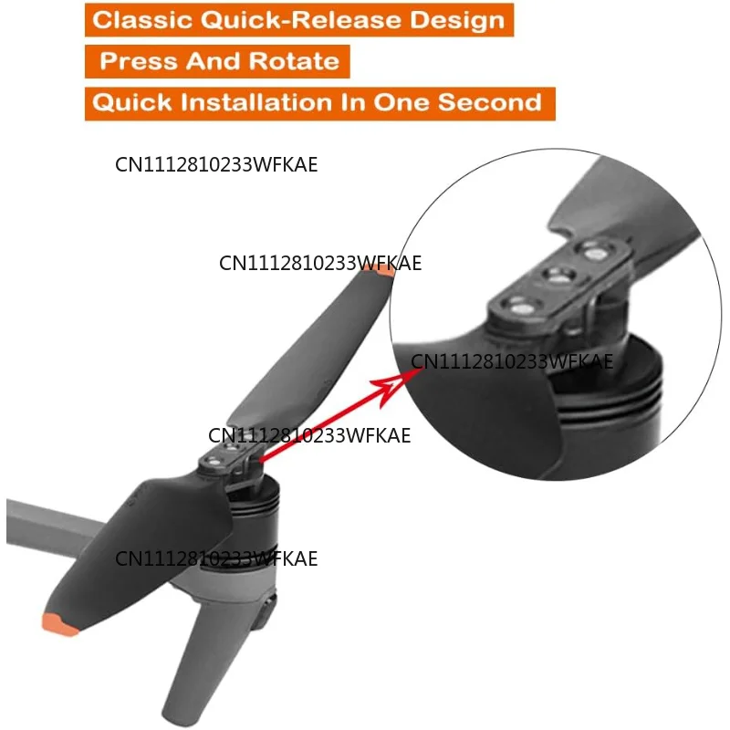 The 9453F propeller is used for DJI Mavic 3/3 Pro/Classic - quick-release spare parts, TPU blade drone replacement parts