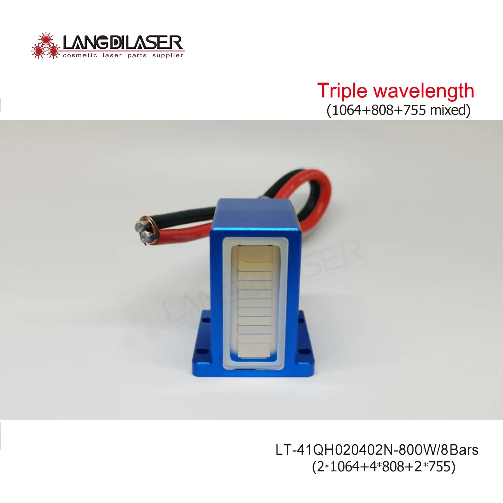 

LT-41QH020402N Diode Laser Stack / Triple Wavelength 1064nm+808nm+755nm Mixed Assemble / Output Power 800W