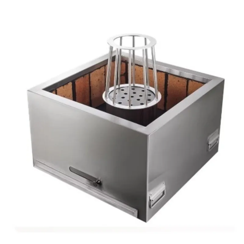 

Рыбная печь-гриль-барбекю оснащен яркой тарелкой для киоска для помещений гриля и ресторана.