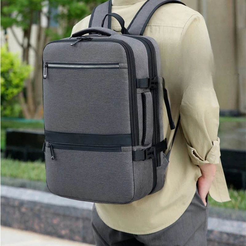 

Мужской походный рюкзак большой вместимости, дорожный рюкзак, легкая деловая компьютерная сумка, мужской расширяемый рюкзак для городских поездок