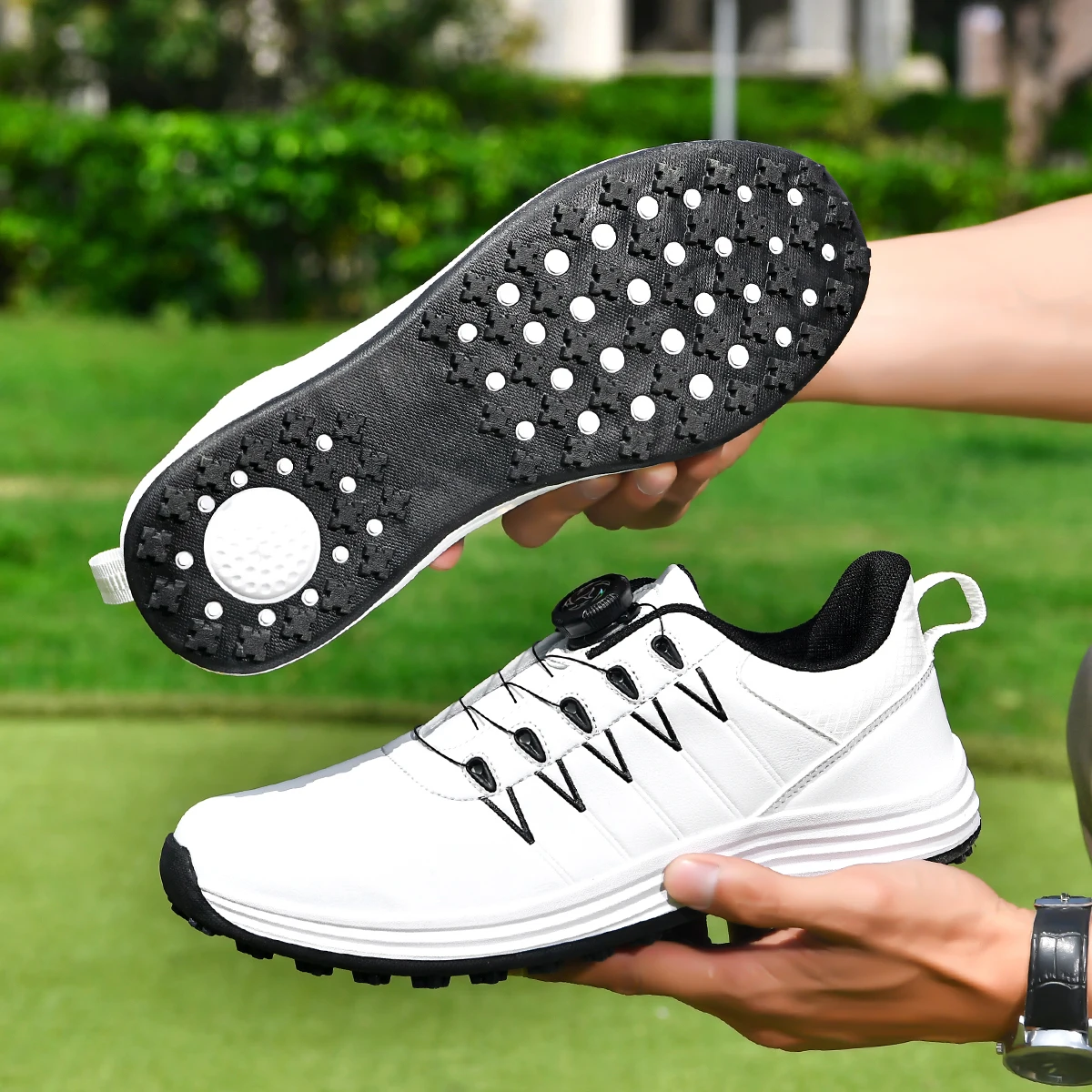 Fashion Golf Unisex Professional Outdoor Fitness Golf Shoes Grass Training Casual Walking Shoes Sizes 36-46