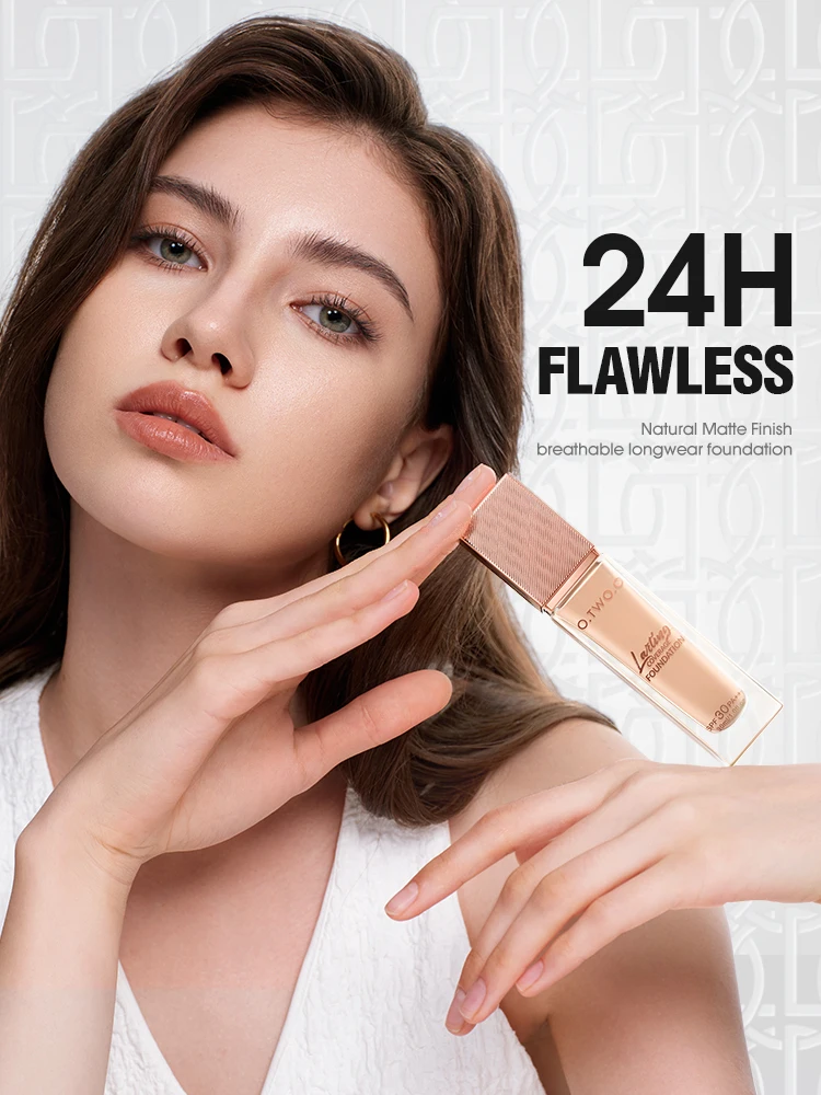 O.TWO.O Podkład w płynie Kryjący Matujący Nawilżający Kontrolujący wydzielanie sebum Długotrwały Wodoodporny Korektor Podkład do makijażu