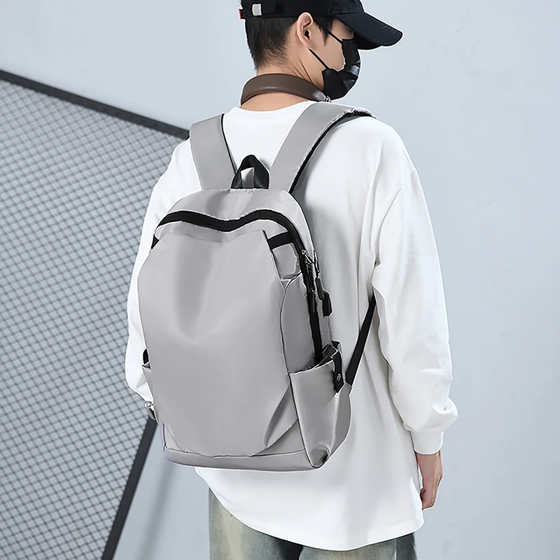 

Новый водонепроницаемый мужской рюкзак подходит для ноутбука, рюкзак с зарядкой через USB, женская дорожная мужская сумка, винтажная школьная сумка Mochila