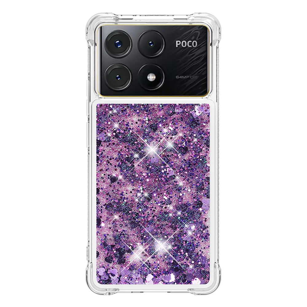 Quicksand Glitter Phone for Mi Xiaomi POCO C75 M6 5G X6 Pro C65 F5 poco C61 4G Airbag Anti-drop Mobile Cover