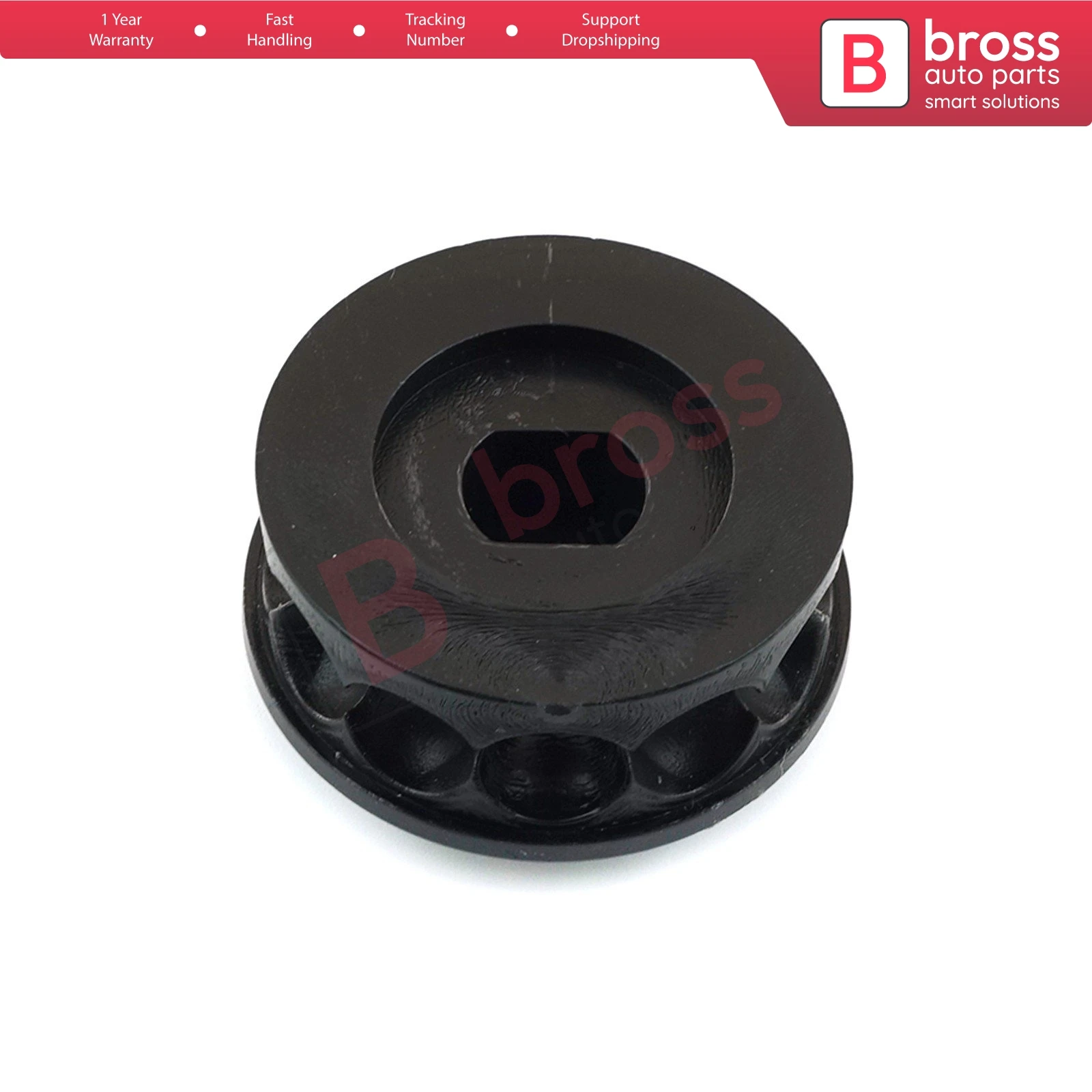 Bross Auto Parts BWR5334 Window Regulator Motor Repair Wheel Pulley Gear BJ3D59590 for Mazda 323 B2200 Made in Turkey