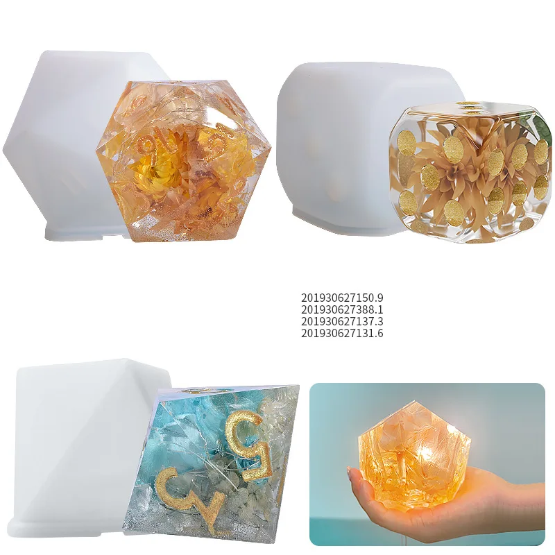 

Resin Dice Molds Super Large Polyhedral Game Dice Molds Candle Mold Silicone Dice Mold Epoxy Resin Dice Making Home Deco