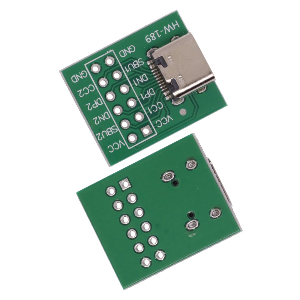 1PCS USB TYPE-C to DIP PCB Connector Pinboard Test Board Solder Female Dip Pin Header Adapter