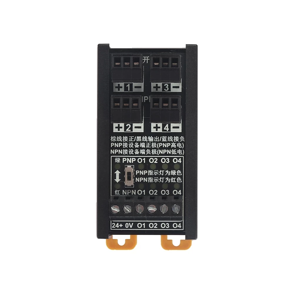 Placa de conversão fotoelétrica do módulo de entrada do plc do fio 4-way do trilho 2 3 do ruído do bloco terminal npn/pnp do sensor do interruptor de proximidade