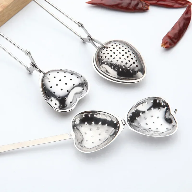 Reusable Stainless Steel Tea Infuser Sphere Mesh Tea Strainer Coffee Herb Spice Filter Diffuser Handle Tea Ball Kitchen Gadgets