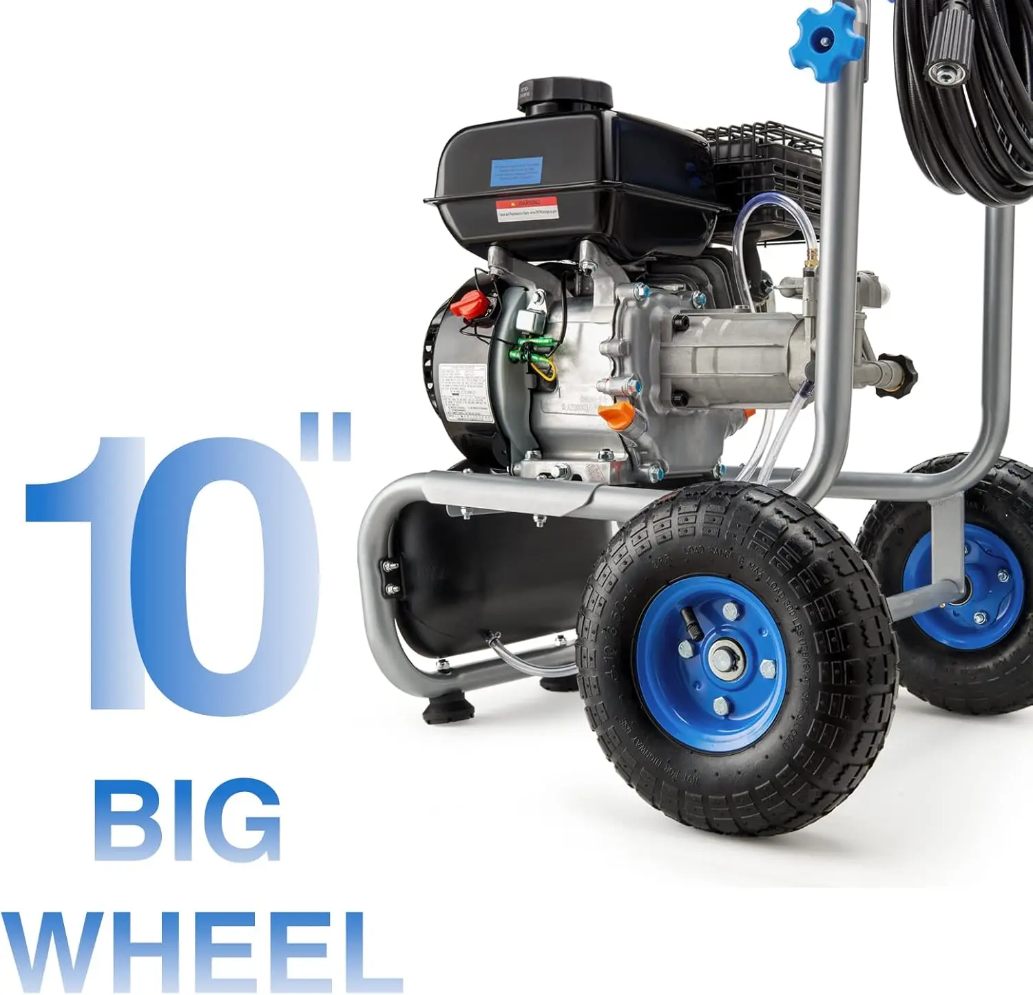 Powered High Pressure Washer 2.3GPM 209CC Engine 4 Adjustable Nozzles 25 Ft Hose