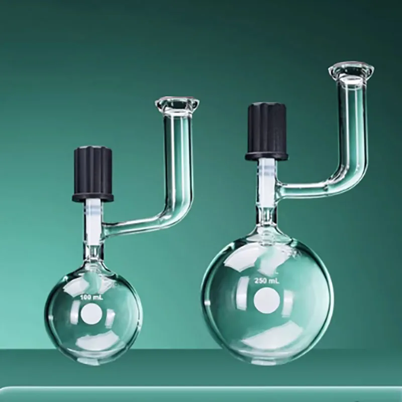 

Gas or liquid storage bottle #15 high borosilicate glass O-shaped enamel plate 4mm/8mm high vacuum 10/50/100/250/500/1000ml