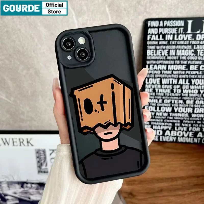 Gourde Funny Casing Weird Character Pattern Phone Case for Iphone 15 14 12 13 11 Pro Max IP 7 8 Plus Iphon X XS XR Xs Max