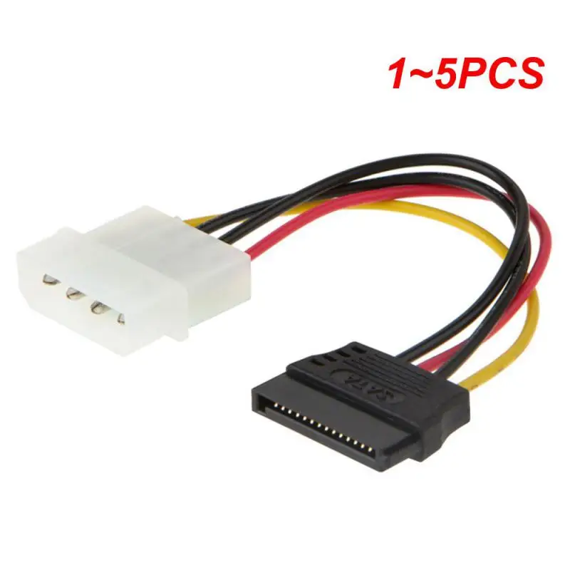 1~5PCS 4 Pin Molex IDE To 2 Serial ATA Hard Driver Power Cable SATA Y Splitter Dual Hard-Drive-Disk Extension Cord Adapter