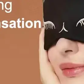 

Имитация шелка, маска для сна, ночная маска, гладкая крышка для глаз для женщин и мужчин, повязки для отдыха с лисой, ночные дышащие повязки на глаза