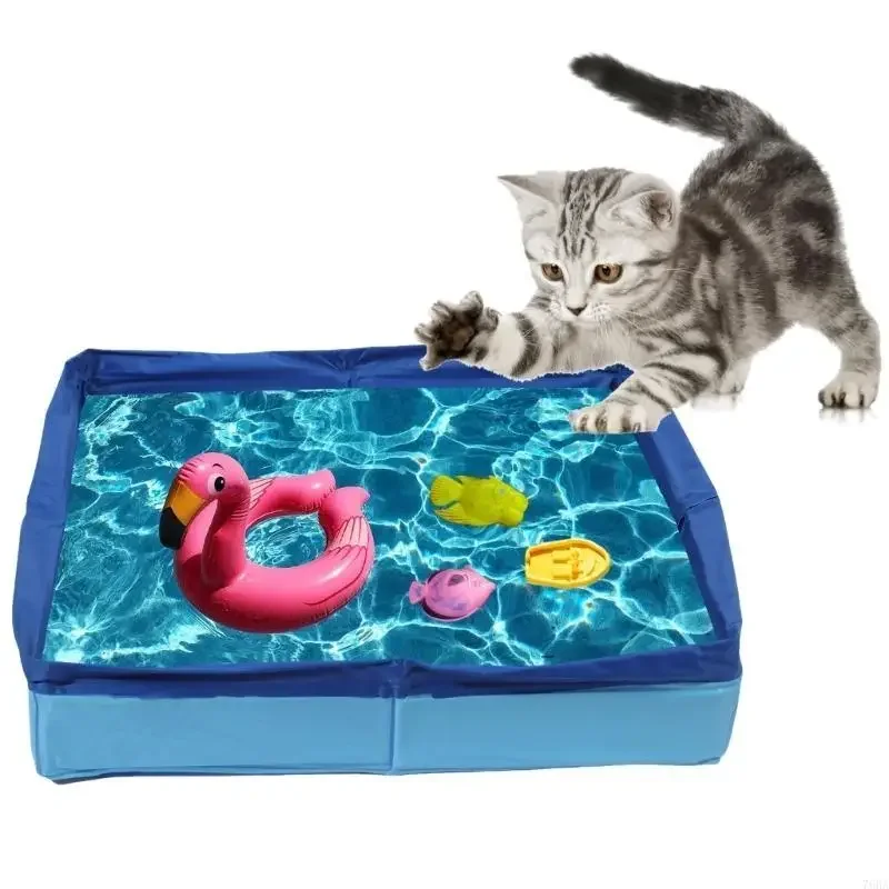 حمام سباحة الكلاب المحمولة PVC Pet Bathbontub حمام سباحة قابلة للطي للكلاب الصغيرة والقطط الاستخدام في الهواء الطلق الداخلي