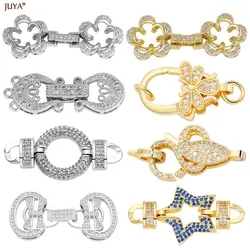 Various Clasps Fasteners Paved CZ High Quality Hooks Connectors For DIY Bracelets Necklaces Jewelry Making Supplies Accessories