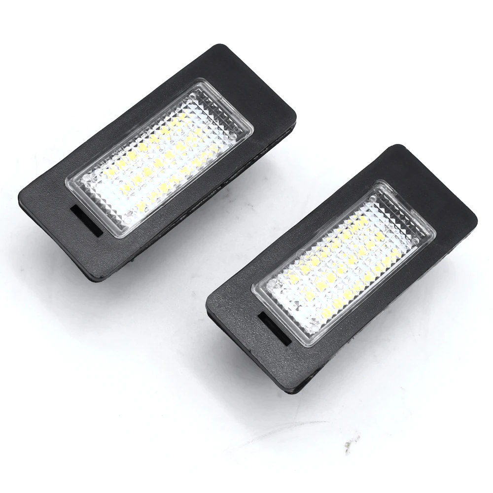 2 Pcs Car Number License Plate Lights For BMW E39 E60 E61 E82 E90 E91 E92 E93 X5 X6 Lamps Bulbs Assembly Canbus Auto Accessories