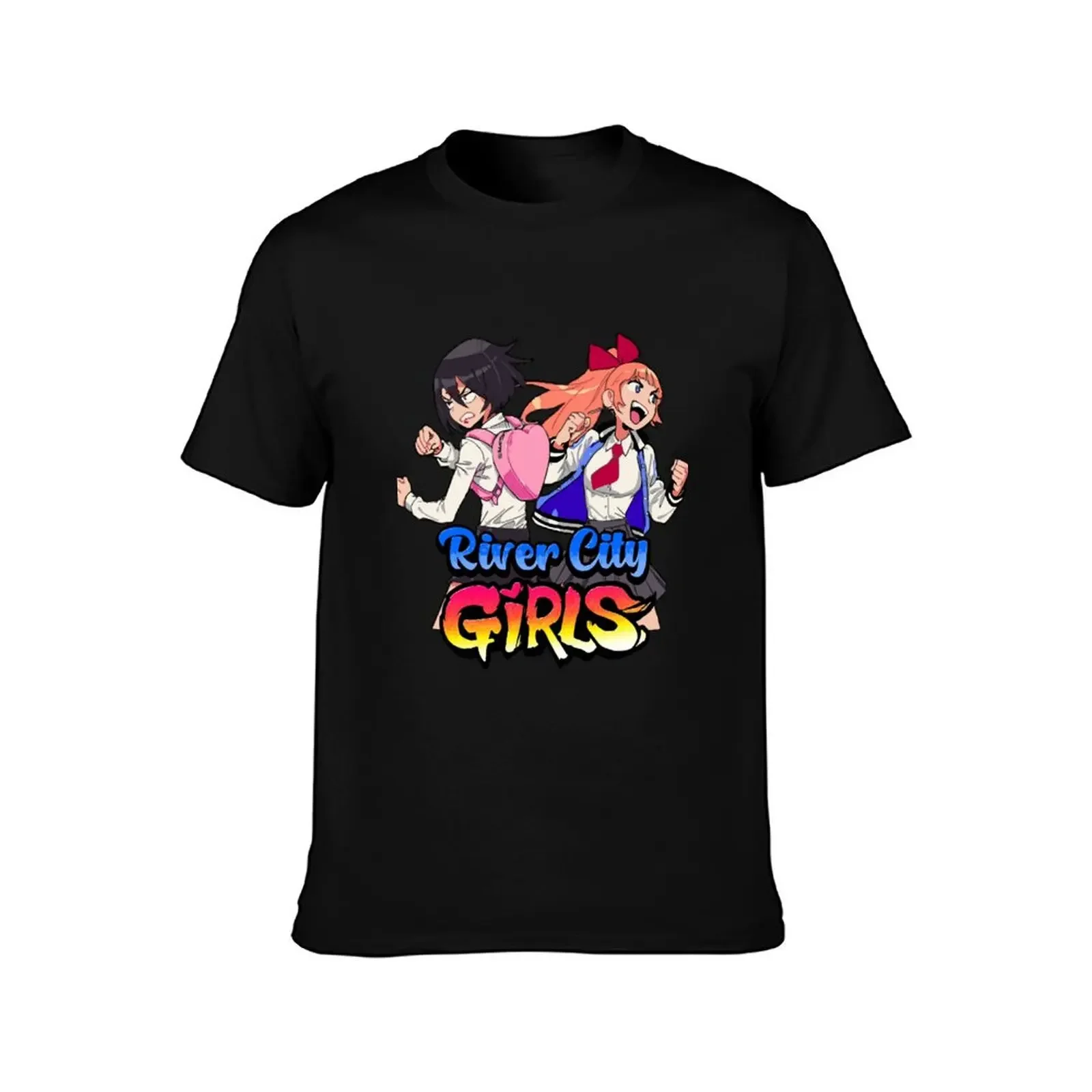 River City Girls: Misako and Kyoko w/ Logo T-Shirt for a boy cute tops men tshirt