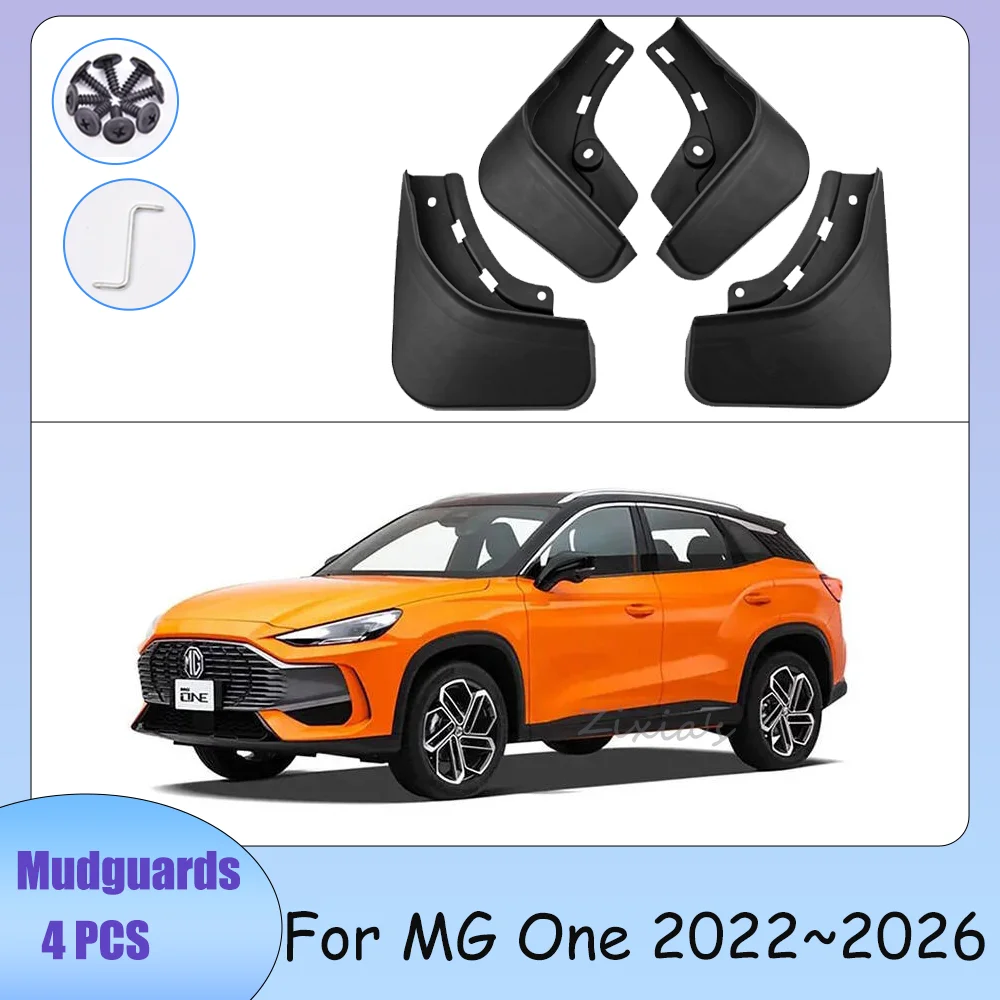 

Car Wheel Mudquard PP For MG One 2022~2026 2023 2024 2025 Mud Flaps Skin Cover Guards Fenders Splash Accessories 4PCS