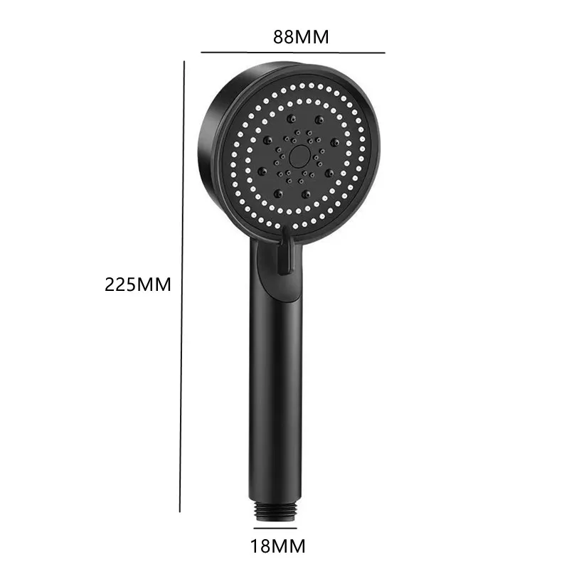 High Pressure 5 Modes Shower Head Set Handheld Water Saving Shower Head Bathroom Adjustable Spray Nozzle Accessories with Hose