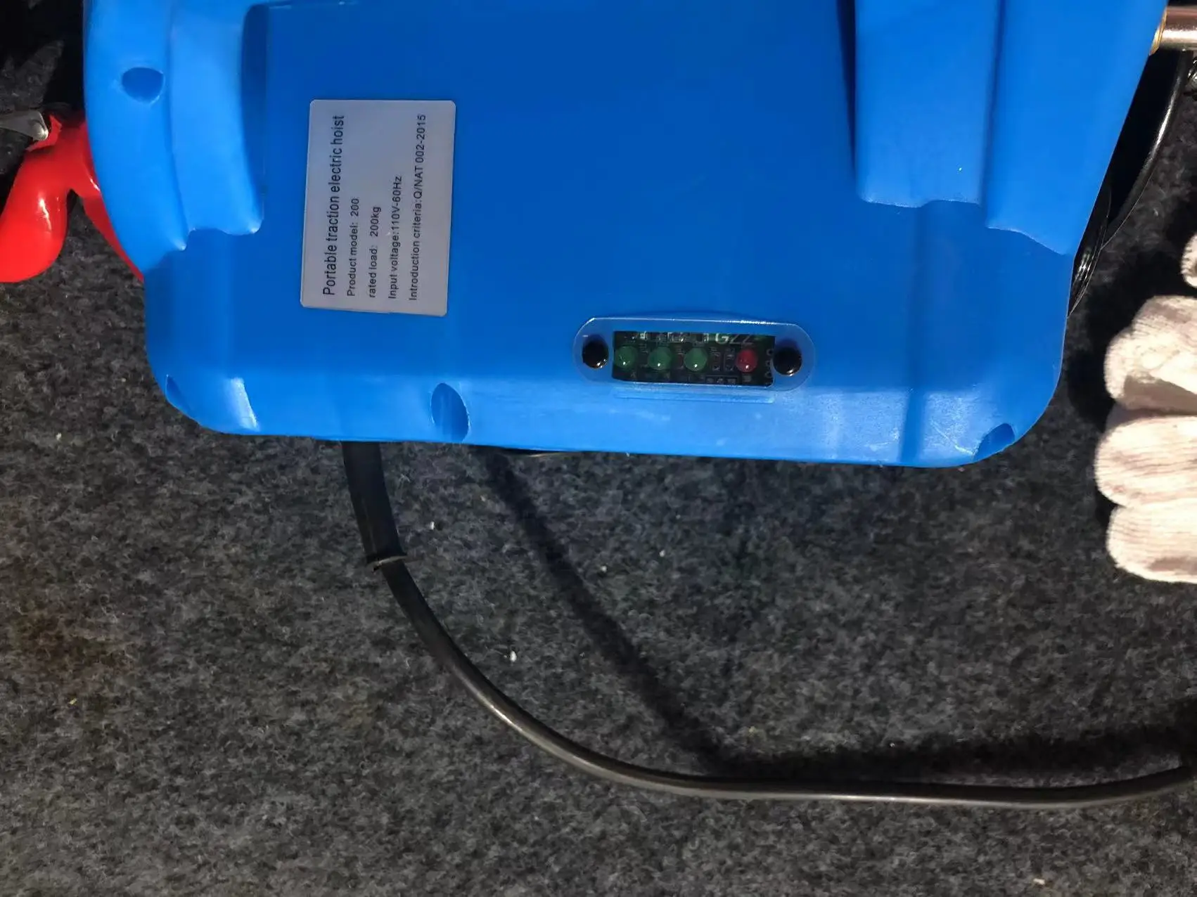 Portable Electric Hoist 300KG 11.8M Lifting And Lowering Heavy Goods Hoisting Materials In Construction Sites