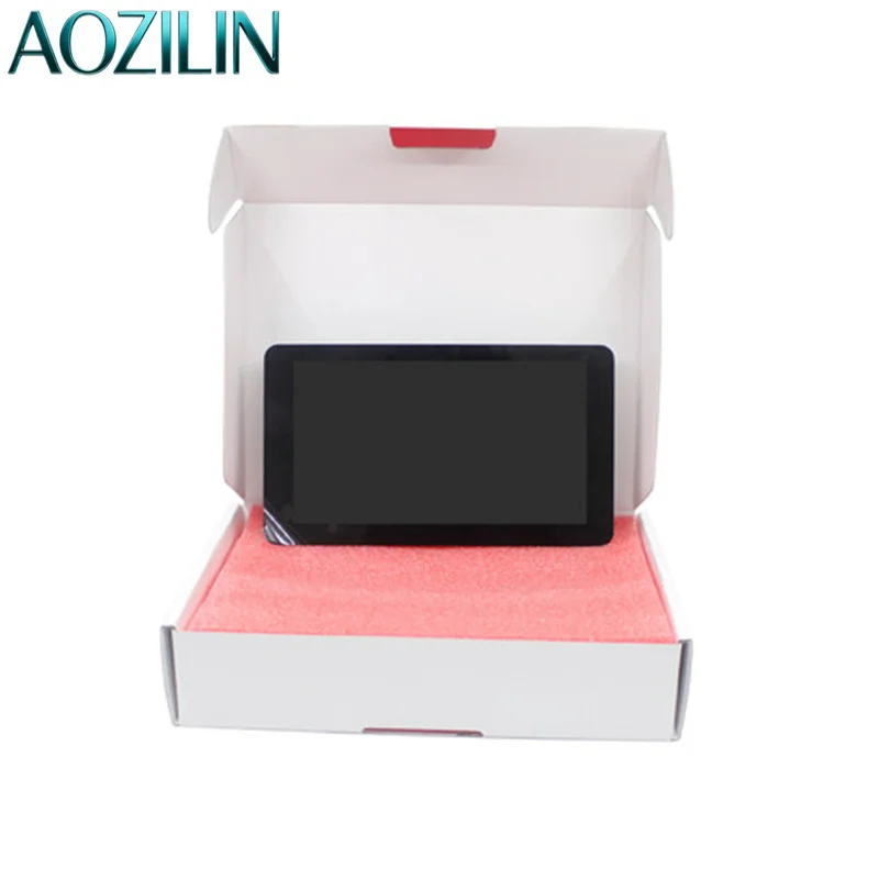 AOZILIN 7‑Inch DSI Capacitive Touch LCD Display Module Multi‑Point Touch Screen For 3B+/4B Single‑Board Computer DIY Application