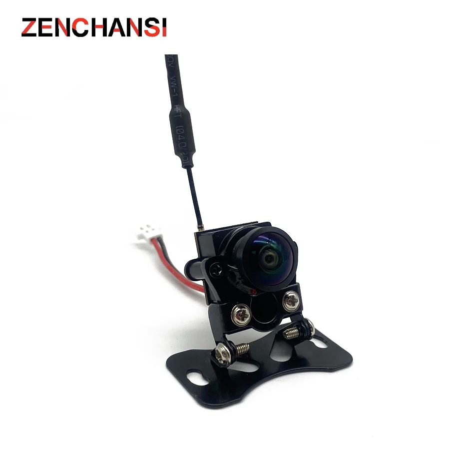 Mini 5.8G FPV 1000TVL Wide Angle 180 VTX Camera 48CH 25MW Transmitter With Base Bracket For RC Model Drone Car Boat DIY