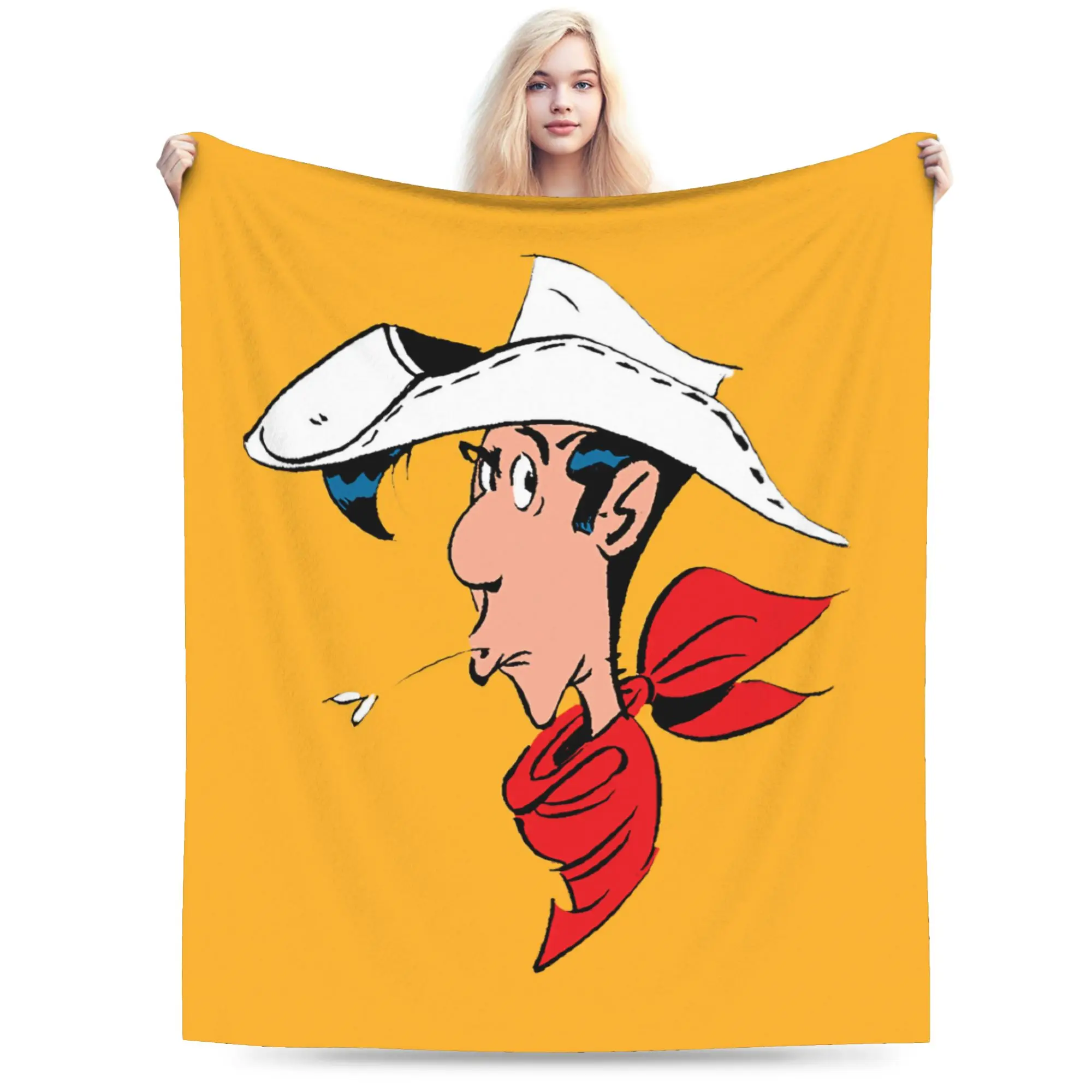 لاكي لوك بطانية الصوف ربيع الخريف الكرتون متعددة الوظائف لينة رمي البطانيات ل أريكة السفر البساط قطعة #2