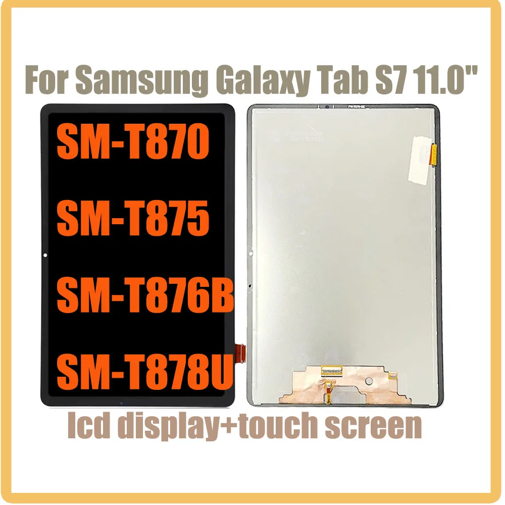 11 inch LCD For Samsung Galaxy Tab S7 SM-T870 SM-T875 SM-T876B T870 T875 T878U LCD Display Touch Screen Digitizer Glass Assembly