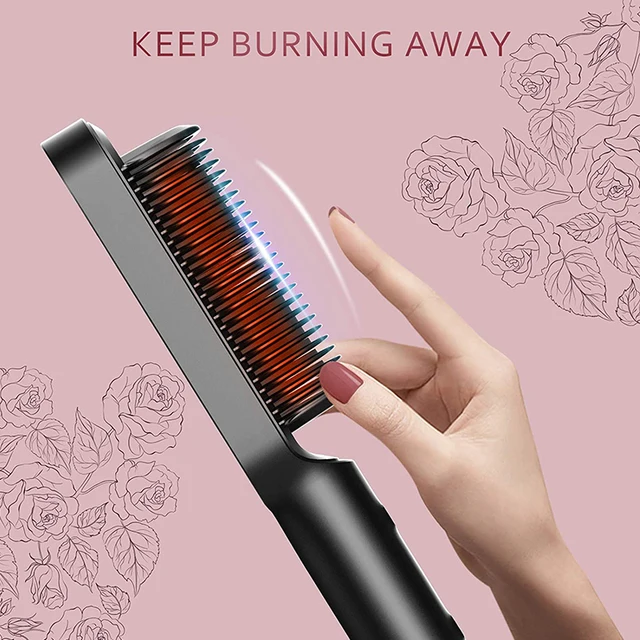 New Dual-Purpose Heated Straightening And Curling Comb With Negative Ions That Won’T Damage Your Hair Hair Straightenercomb 3 New Dual-Purpose Heated Straightening And Curling Comb With Negative Ions That Won’T Damage Your Hair Hair Straightenercomb 3