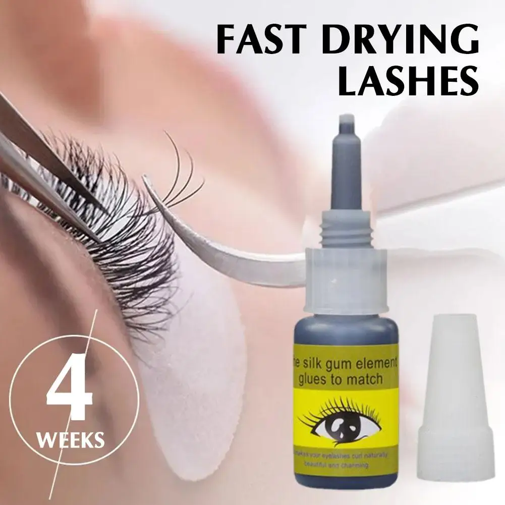 

10ml Eyelashes Extension Glue Long Lasting Grafting Quick Glue Black Adhesive Glue Drying Irritant Lashes No Makeup O3U5