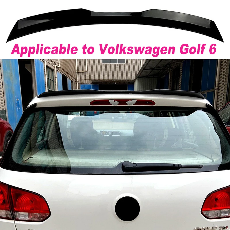 Applicable to Volkswagen Golf 6 High 6 Golf Mk6 GTI R Max Tail Top Wing Spoiler Modification