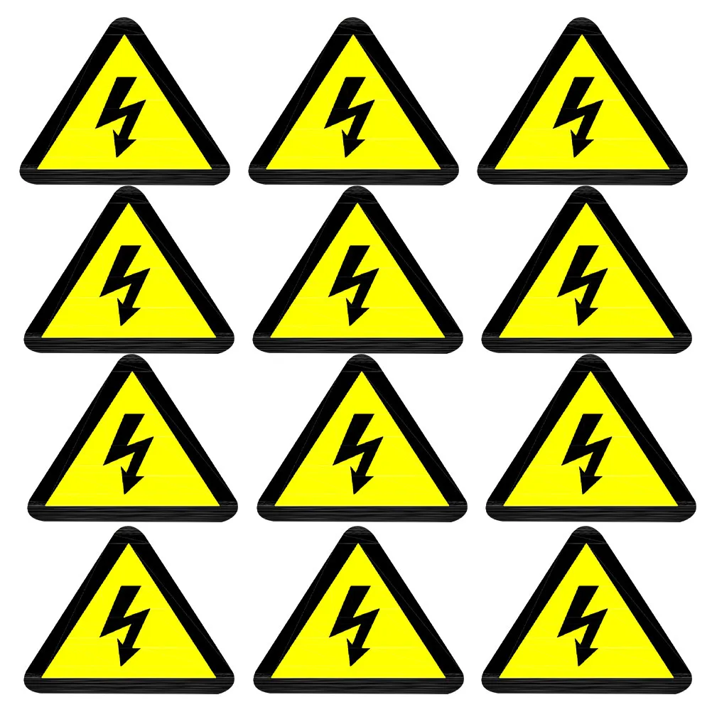 

15Pcs Electrical Hazard Warning Stickers Strong Adhesive Electric Shocks Labels Decals for Safety Warning Signs
