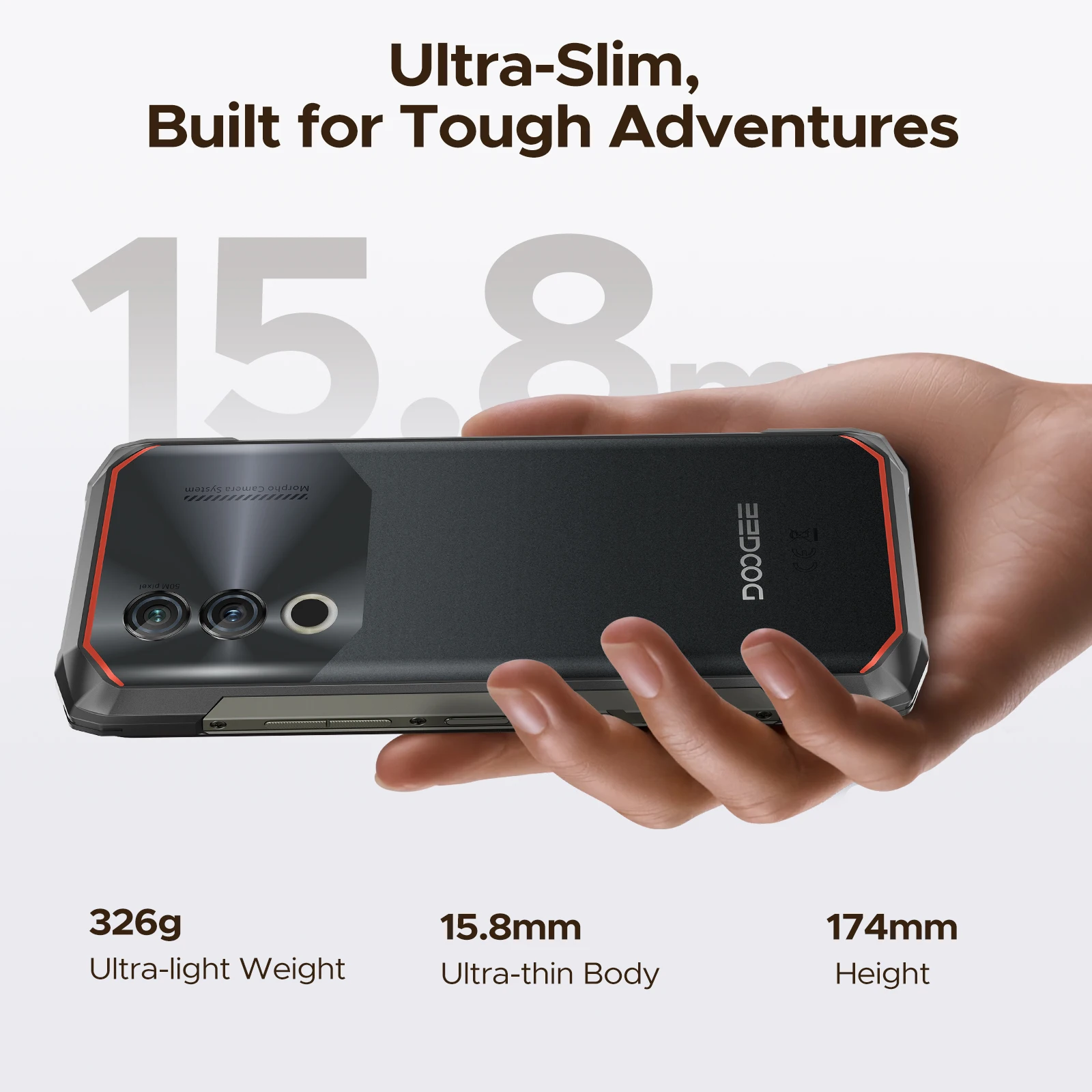 DOOGEE Blade10 Power Smartphone Robusto 6,6" Android 16 Gemini AI Batteria 10300mAh 48GB RAM(8+40) 128GB ROM Con Google Play NFC Cellulare