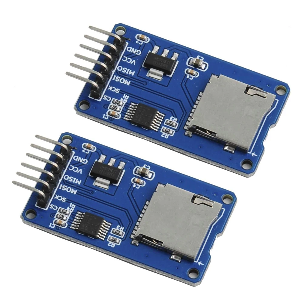 Micro SD Card Mini TF Card Reader Module SPI Interfaces with Level Converter Chip 5V/3.3V For Arduino DIY KIT