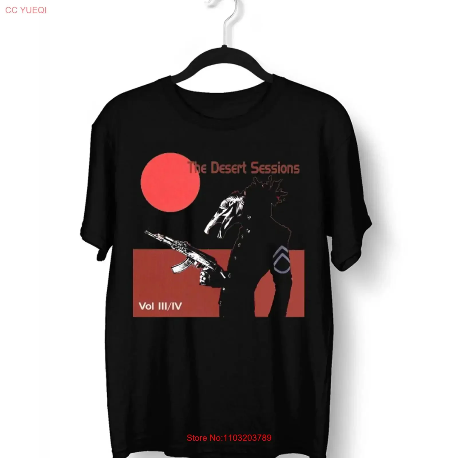Футболка Them Crooked Vultures Desert Sessions Band, черная, размер S-5XL, ED910, винтажная, универсальная, модная, в стиле стритвир