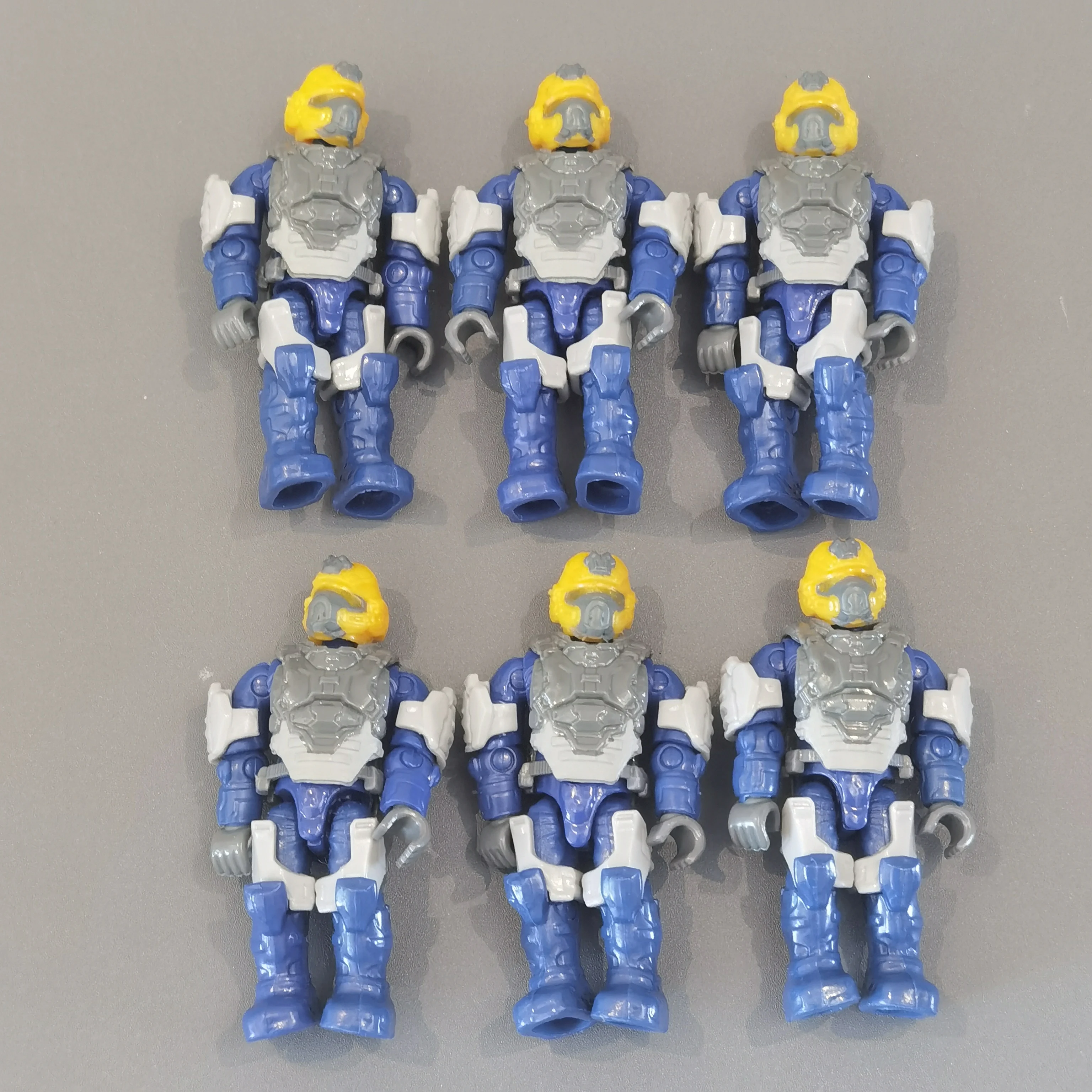 Figurines d'action en vrac sans arme, jouet à collectionner, mini modèle, cadeau de Noël et d'Halloween, 6 figurines, 1:30